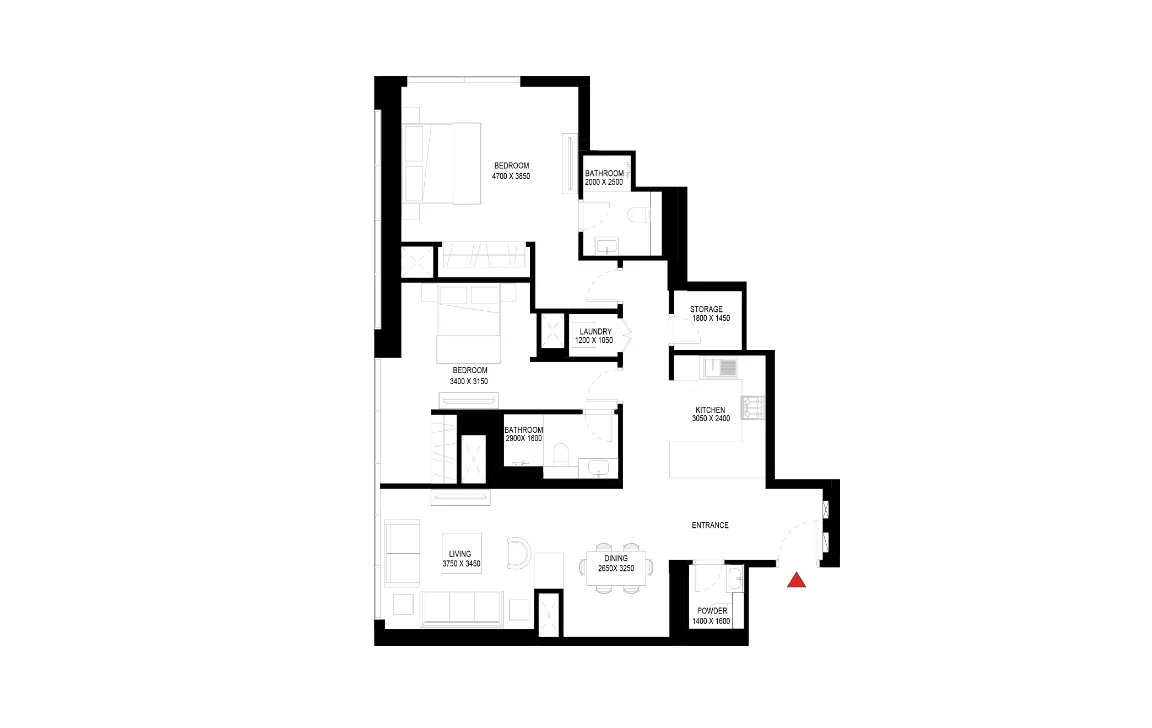 2 BEDROOM