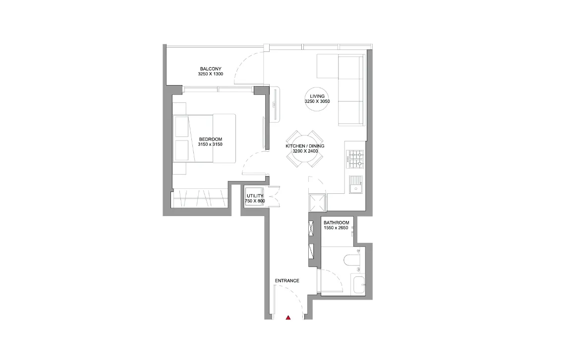 1 BEDROOM APARTMENT (TYPE A)