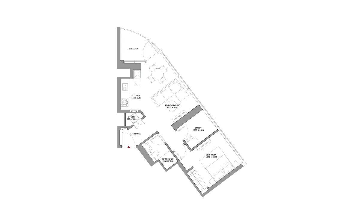 1.5 BEDROOM APARTMENT (TYPE A)
