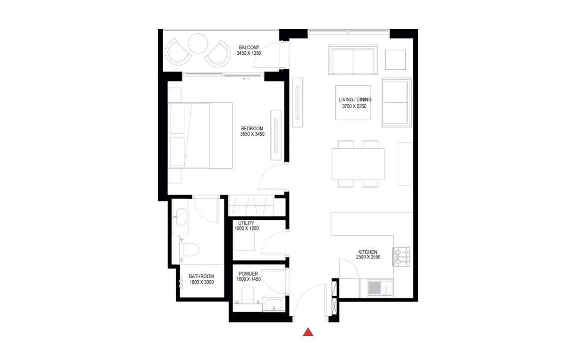 1 BEDROOM APARTMENT (TYPE A)