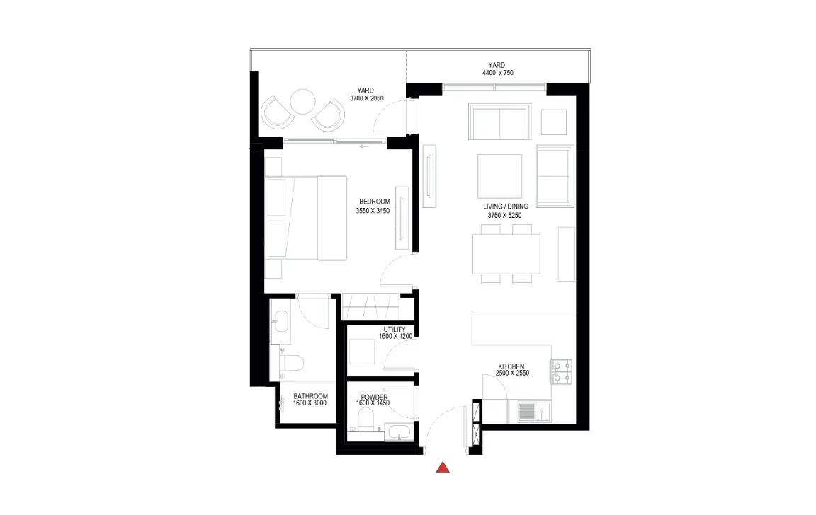 1 BEDROOM APARTMENT (TYPE C)