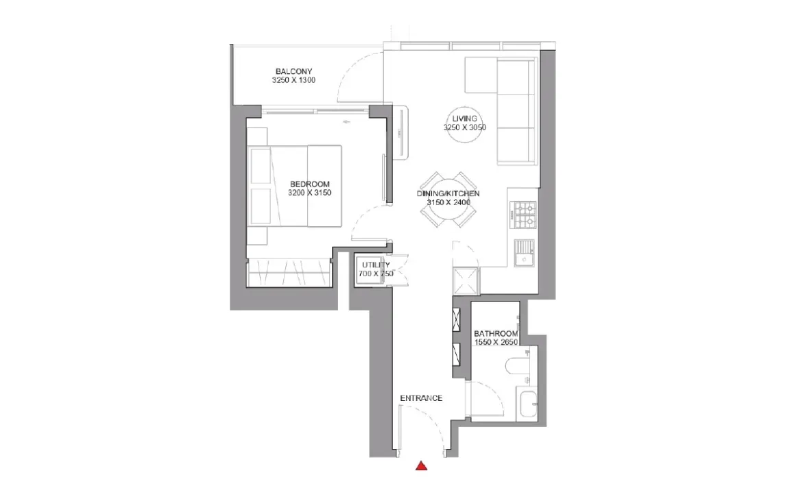 1 BEDROOM APARTMENT (TYPE A)