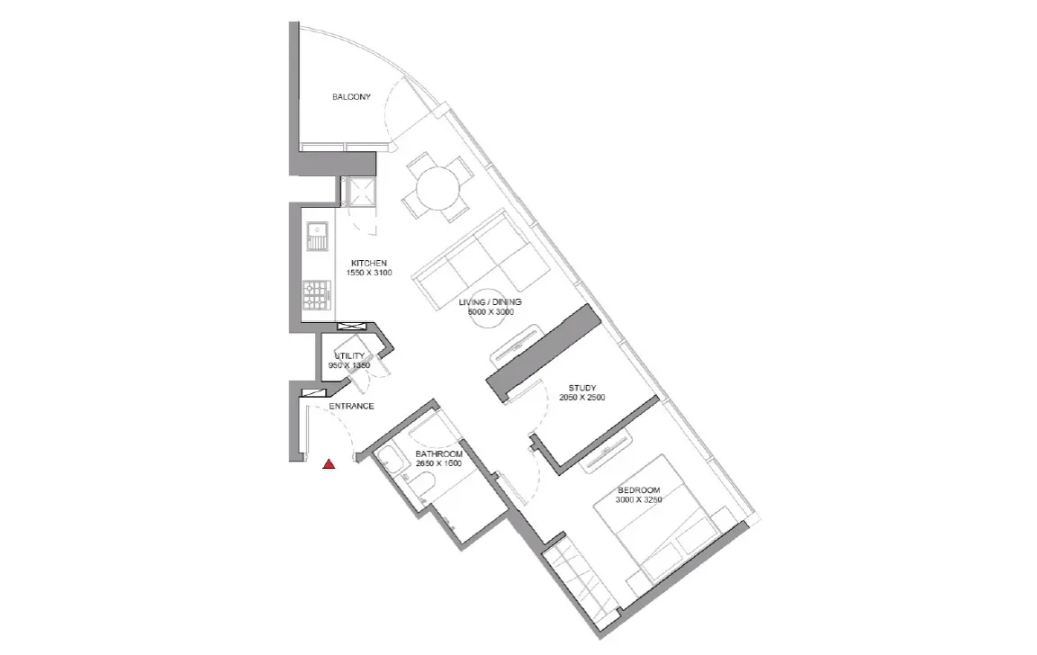 1.5 BEDROOM APARTMENT (TYPE A)