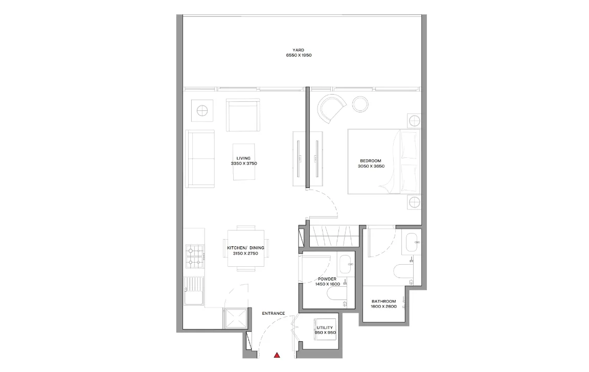 1 BEDROOM RESIDENCE (TYPE B)