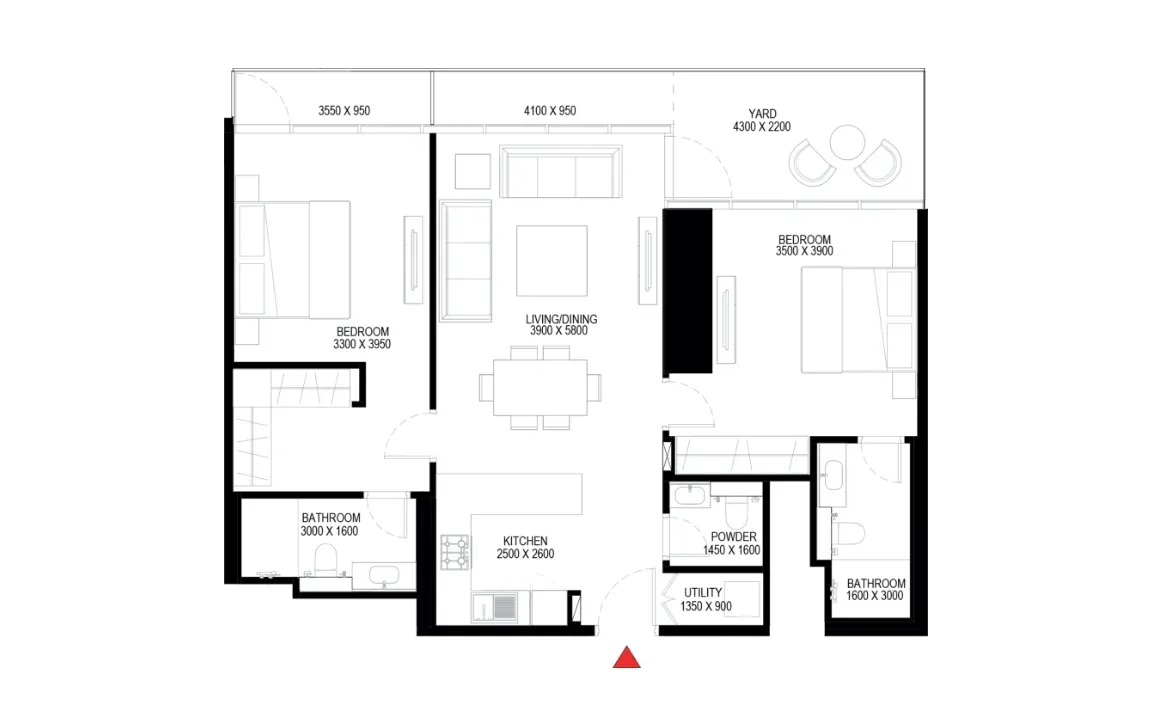 2 BEDROOM APARTMENT