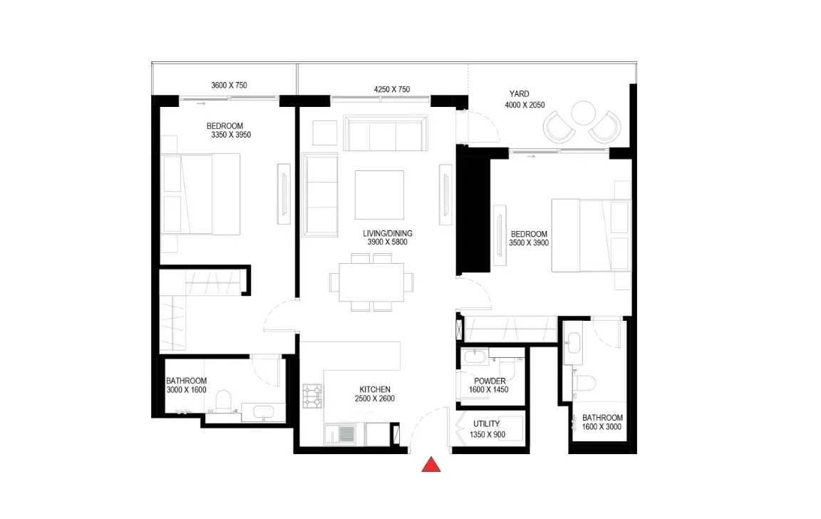 2 BEDROOM APARTMENT