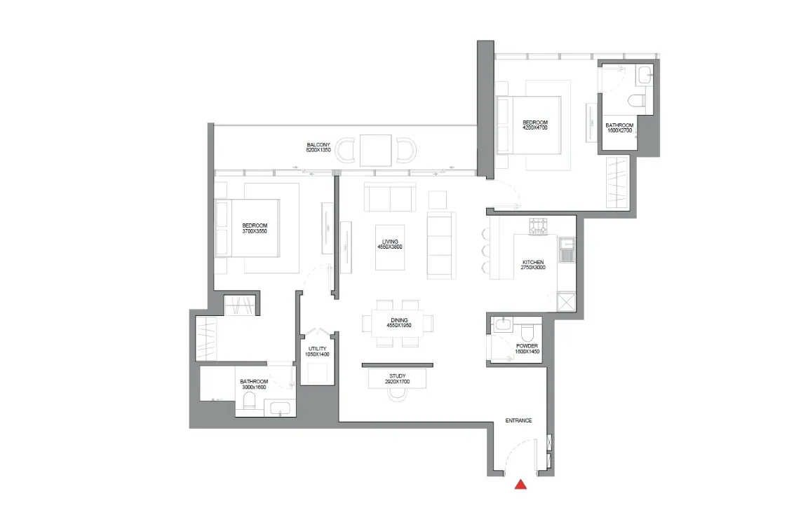 2.5 BEDROOM APARTMENT