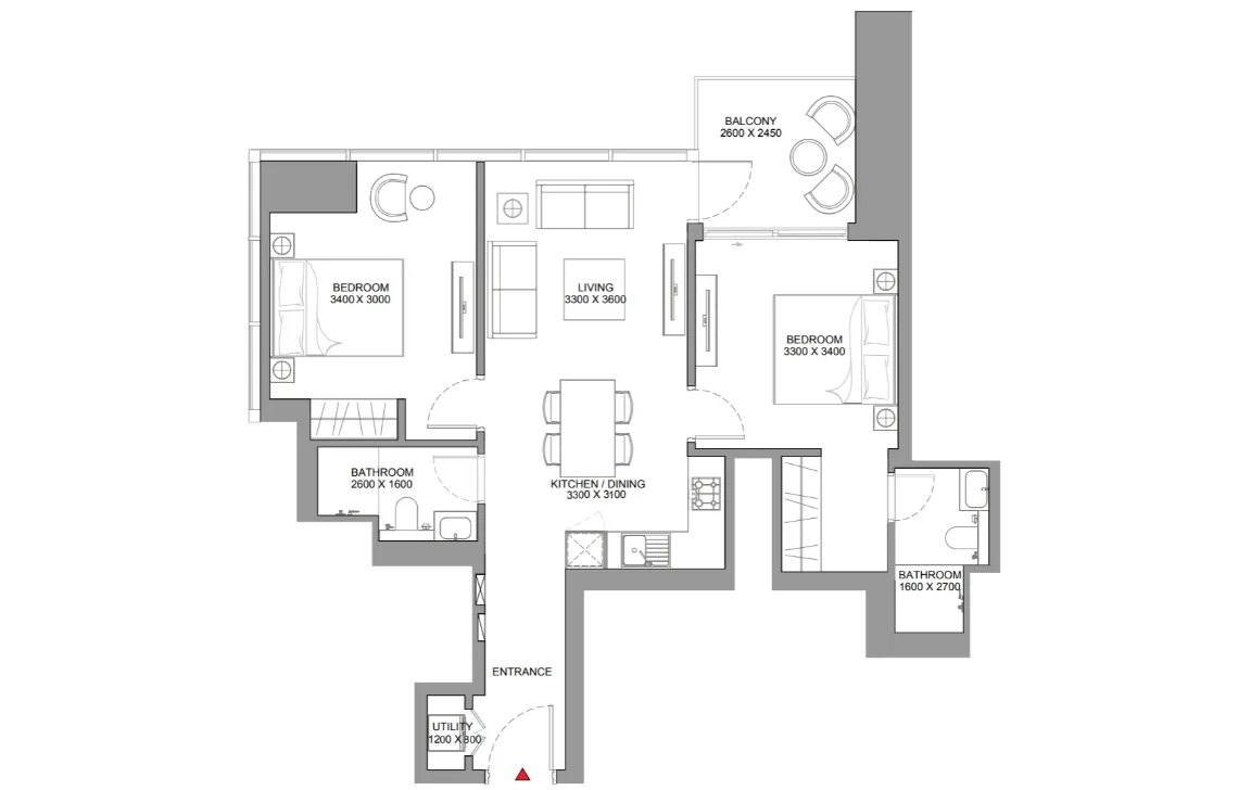 2 BEDROOM APARTMENT (TYPE A)