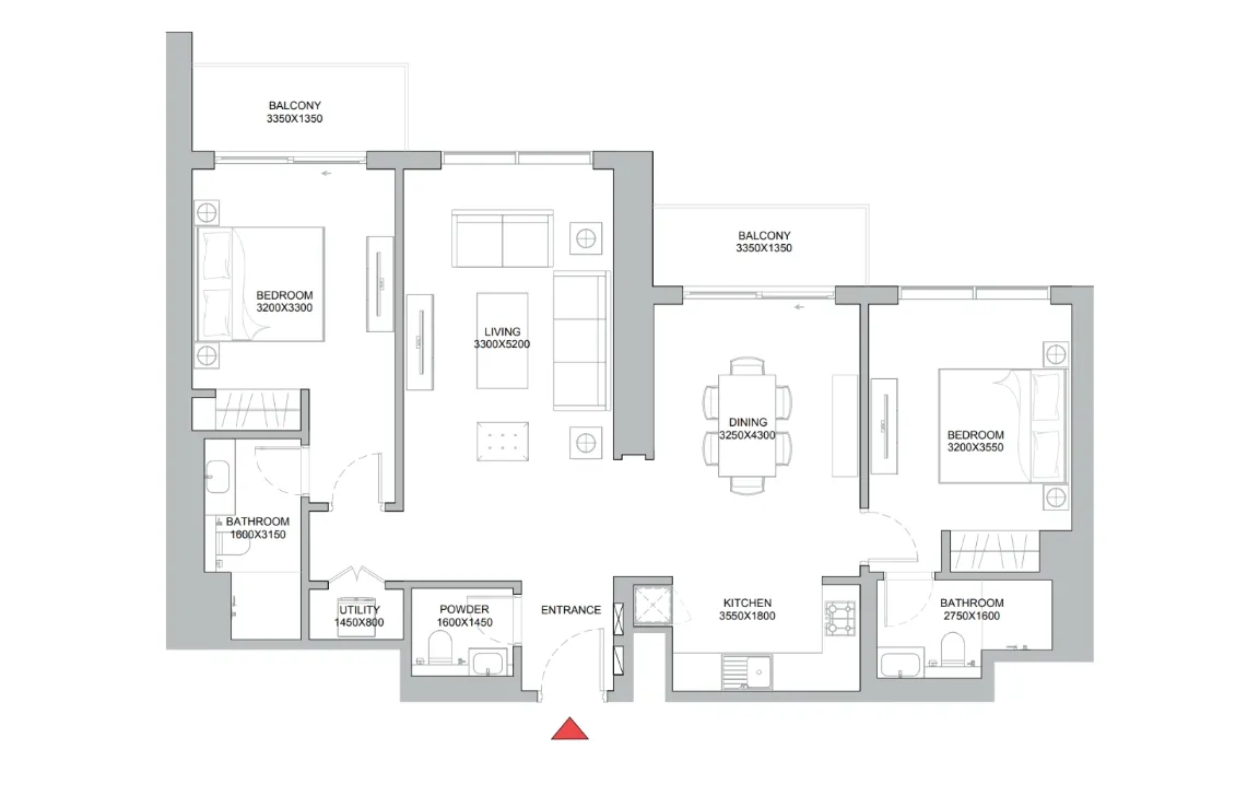 2 BEDROOM APARTMENT (TYPE C)