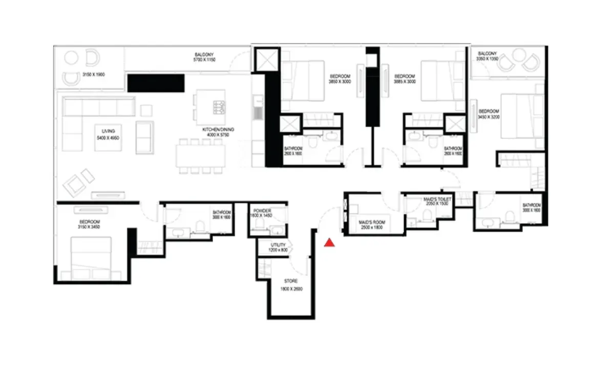 4 BEDROOM APARTMENT (TYPE A)