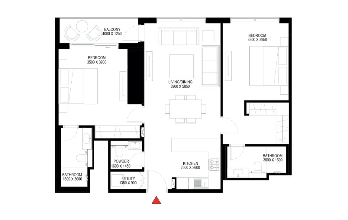 2 BEDROOM APARTMENT (TYPE A)