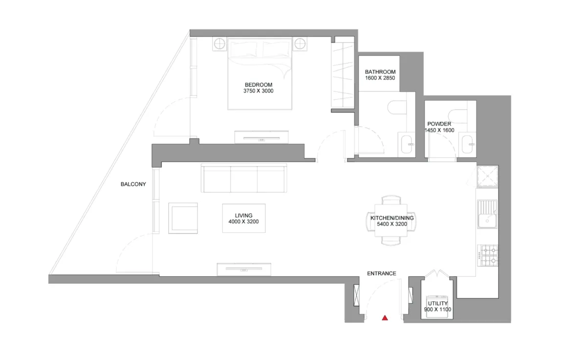 1 Bedroom Apartment (Type D)