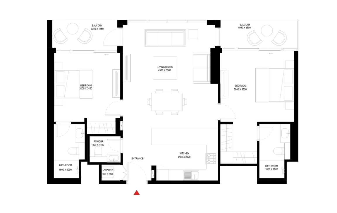 2 BEDROOM APARTMENT (TYPE B)