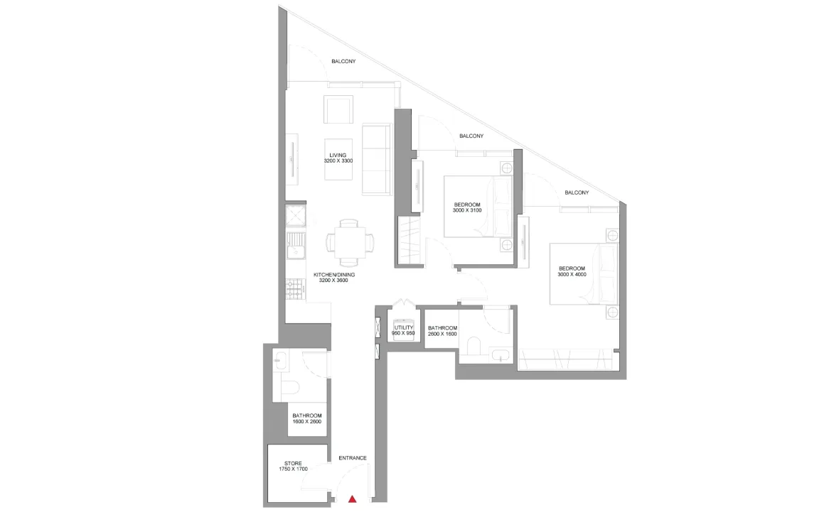 2 Bedroom Apartment (Type A)