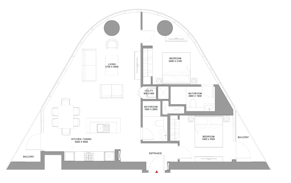 2 Bedroom Apartment (Type B)