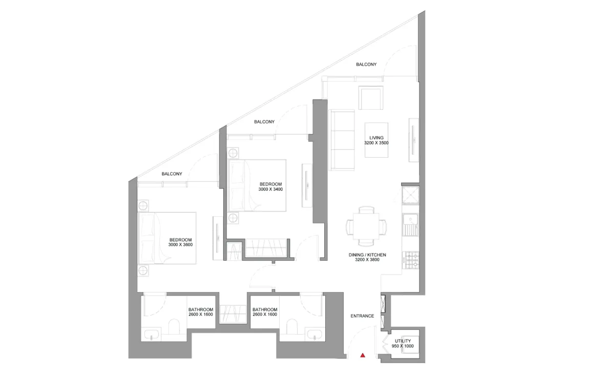 2 Bedroom Apartment (Type C)