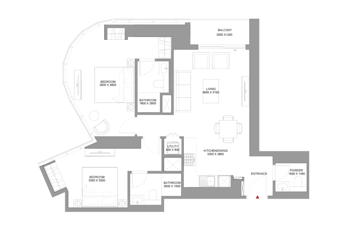 2 Bedroom Apartment (Type D)