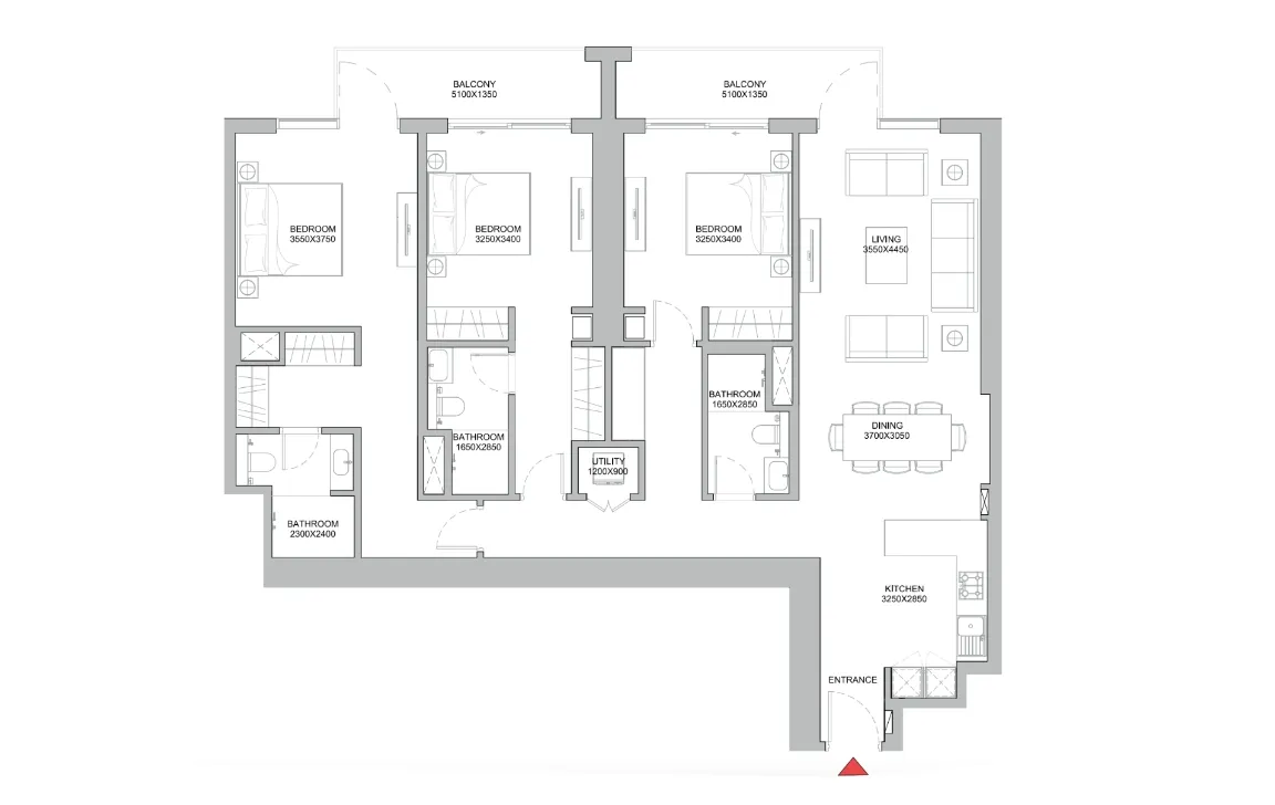 3 BEDROOM APARTMENT (TYPE A)