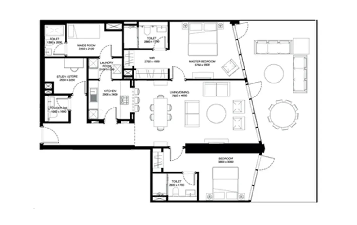 2.5 BEDROOM APARTMENT (TYPE A)