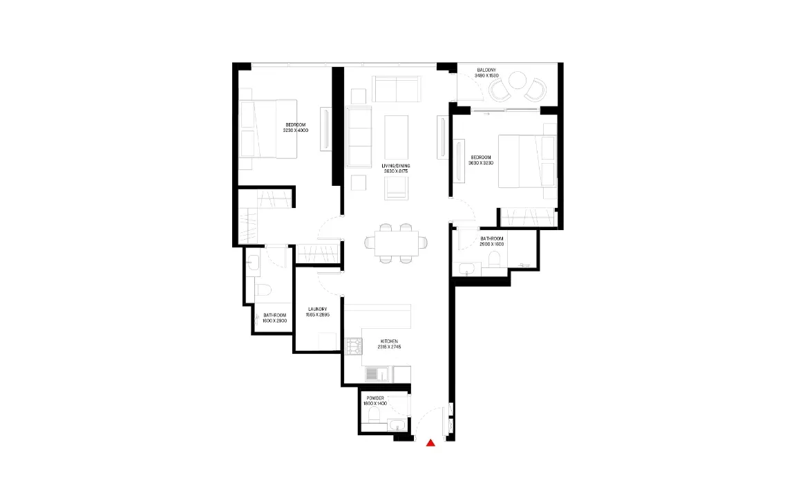 2 BEDROOM