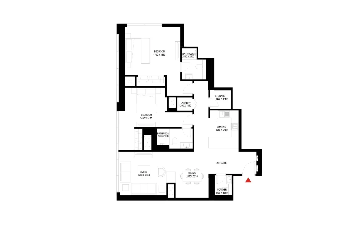 2 BEDROOM