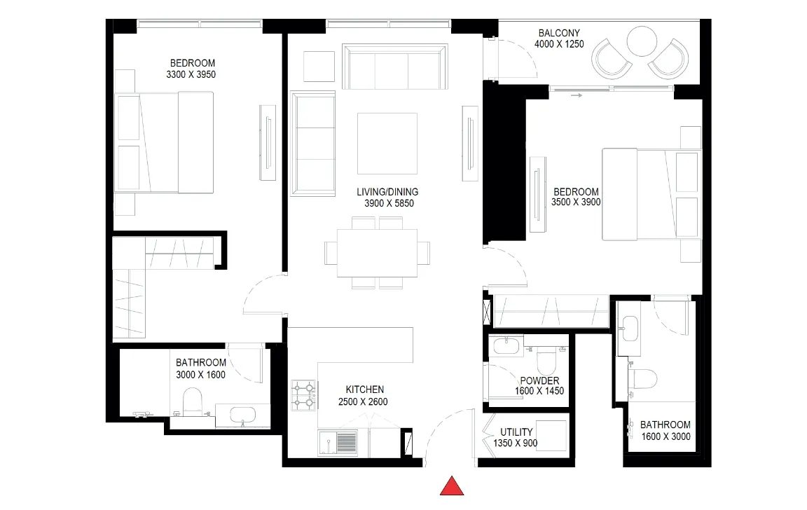 2 BEDROOM APARTMENT (TYPE A)