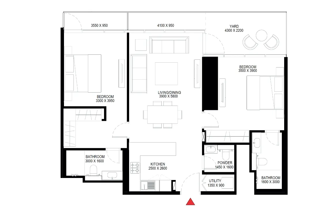 2 BEDROOM APARTMENT