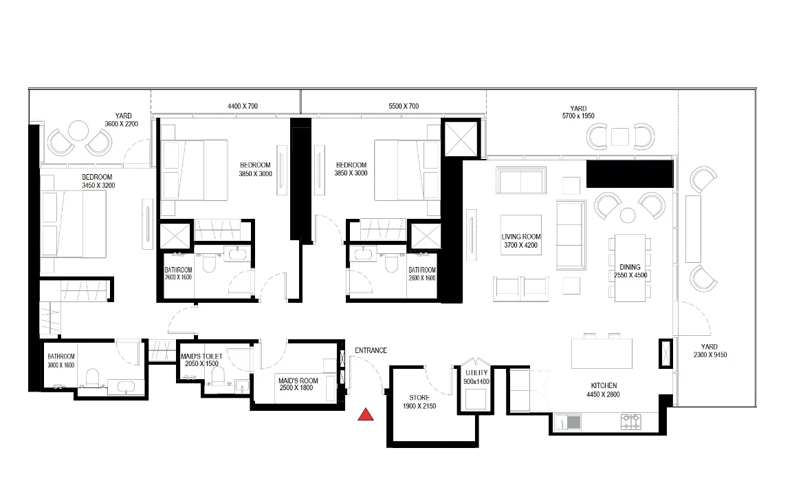 3 BEDROOM APARTMENT 