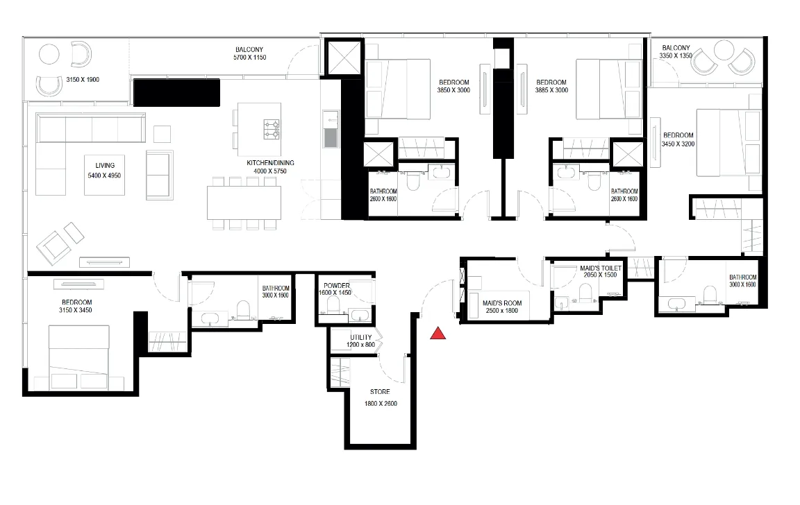 4 BEDROOM APARTMENT (TYPE A)