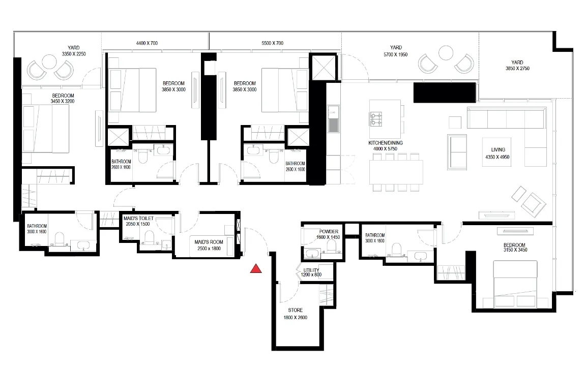 4 BEDROOM APARTMENT