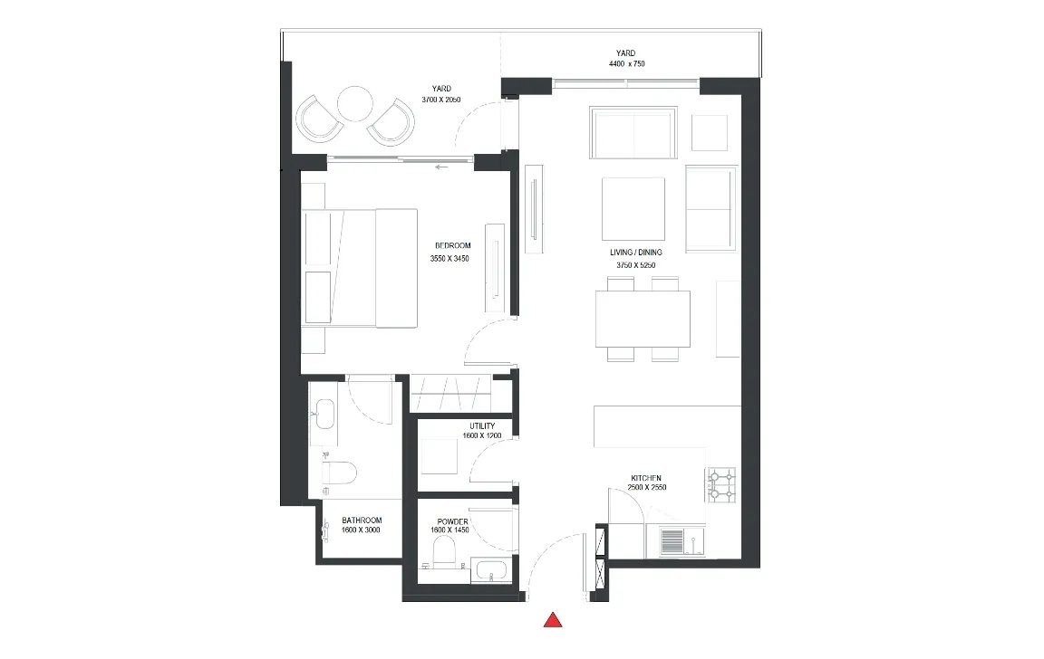 1 BEDROOM APARTMENT (TYPE C)