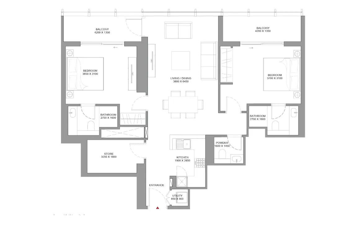 2 BEDROOM APARTMENT (TYPE A)