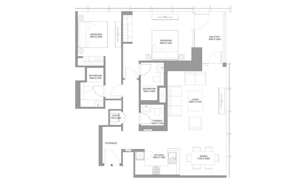 2 BEDROOM APARTMENT (TYPE B)