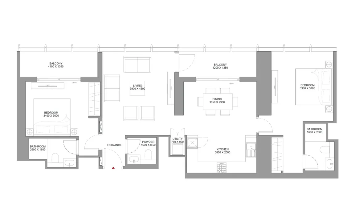 2 BEDROOM APARTMENT (TYPE D)