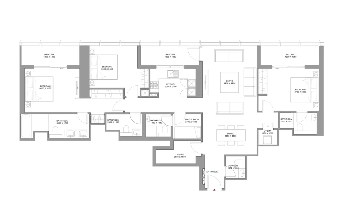 3 BEDROOM APARTMENT (TYPE A)