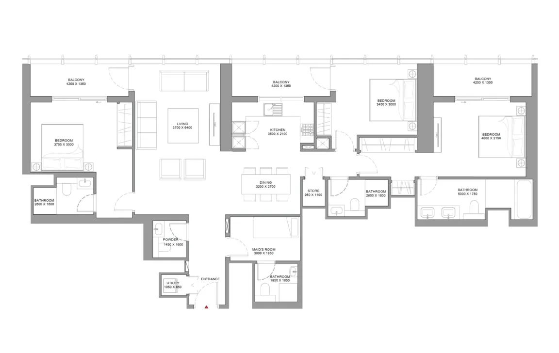 3 BEDROOM APARTMENT (TYPE B)