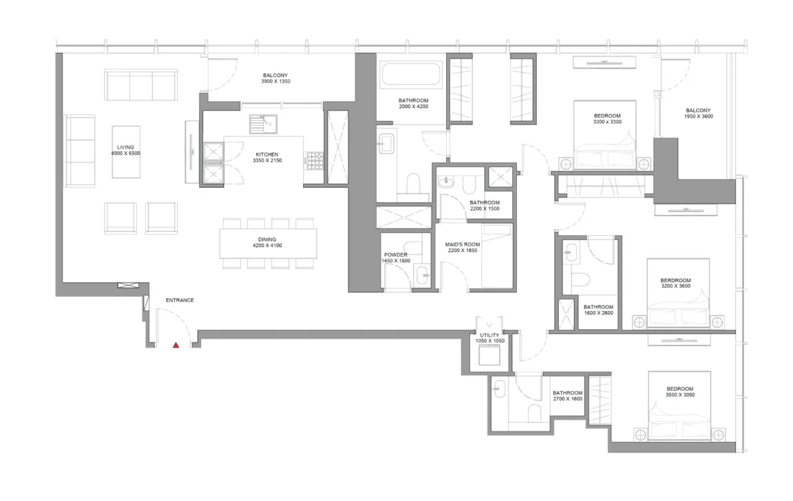 3 BEDROOM APARTMENT (TYPE C)