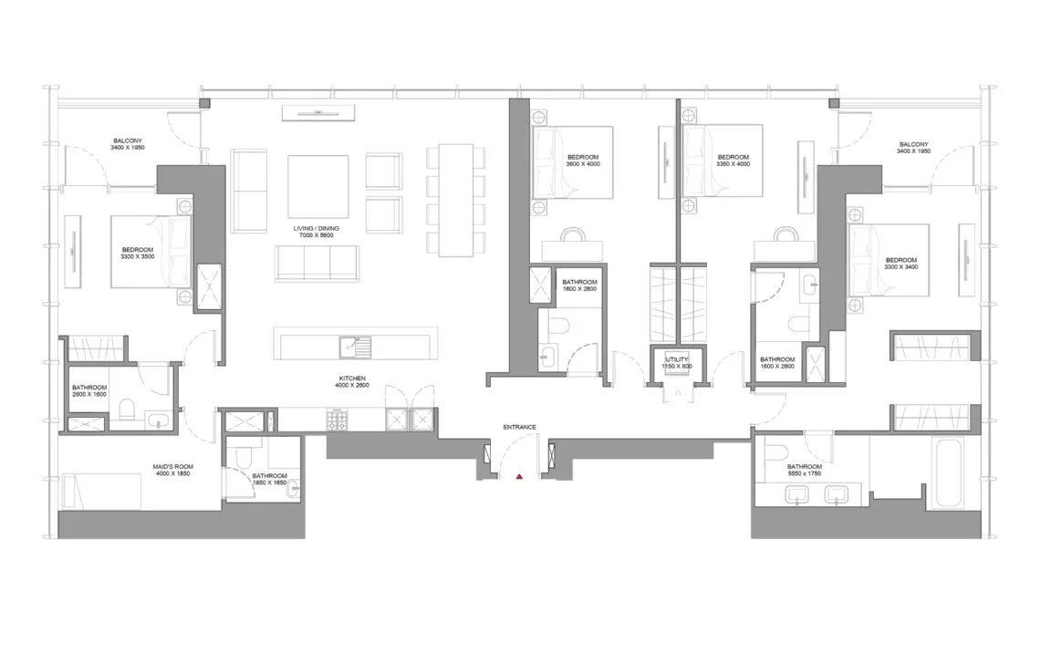 4 BEDROOM APARTMENT (TYPE A)