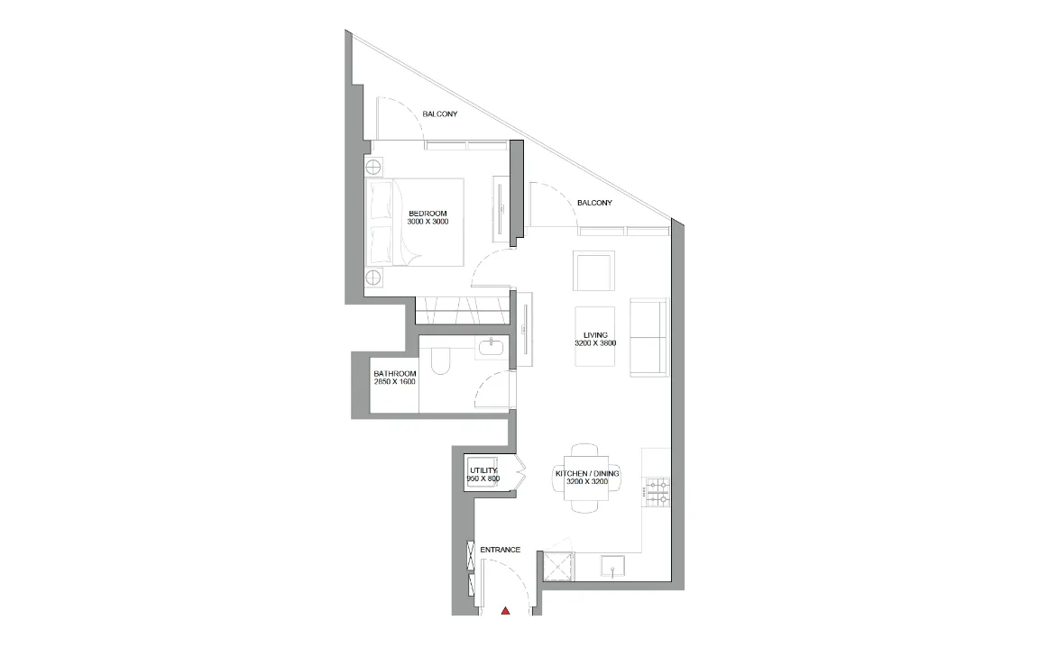 1 Bedroom Apartment (Type C)