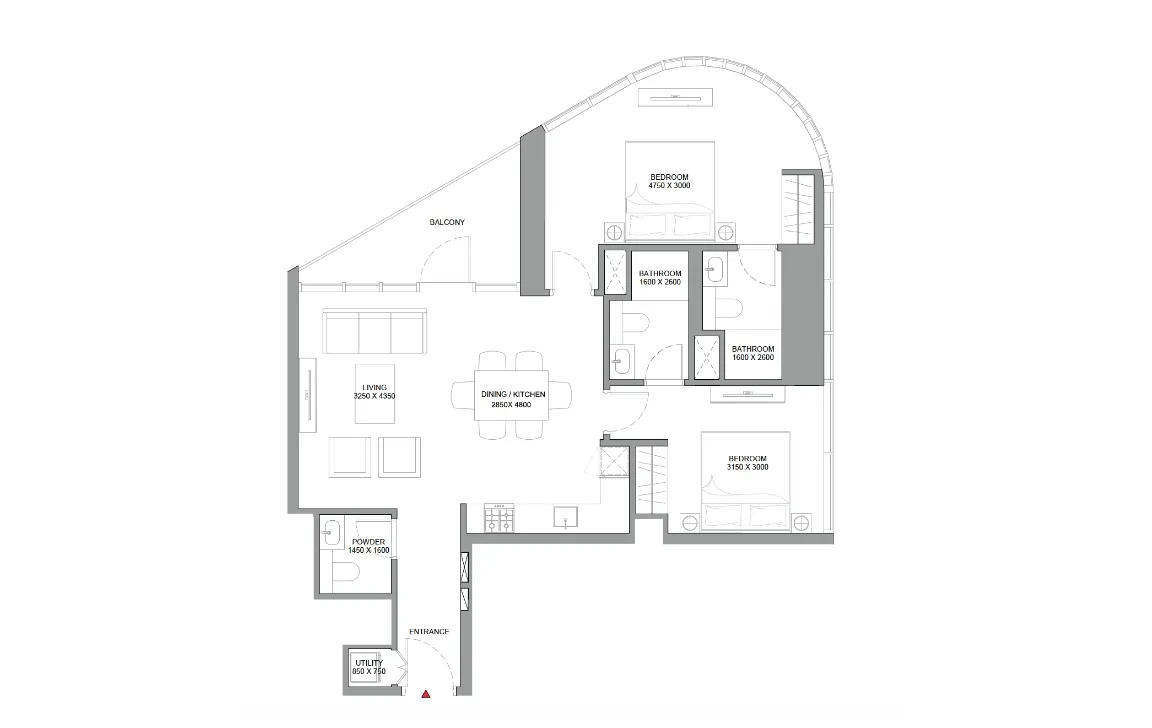 2 Bedroom Apartment (Type B)