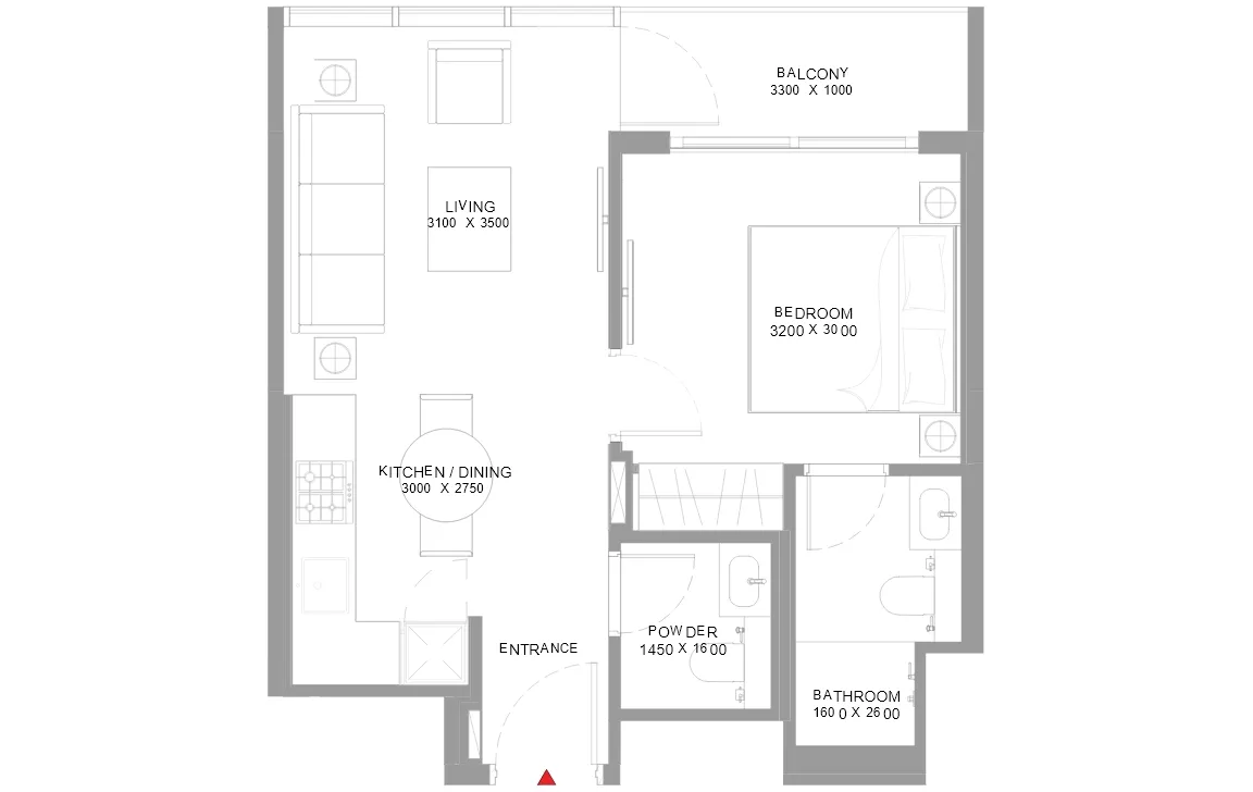 1 Bedroom Apartment