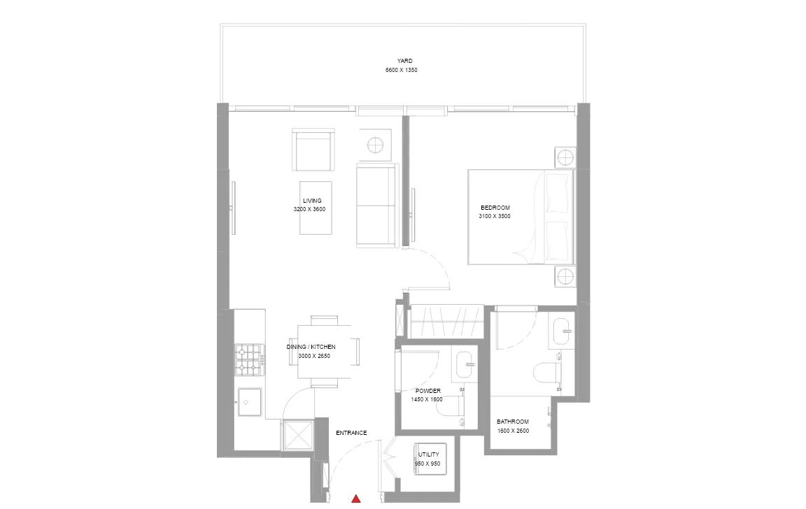 1 Bedroom Apartment (Type D)