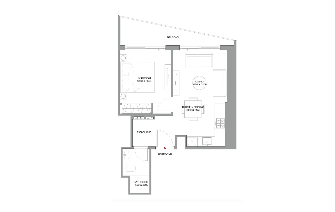 1 Bedroom Apartment (Type A)