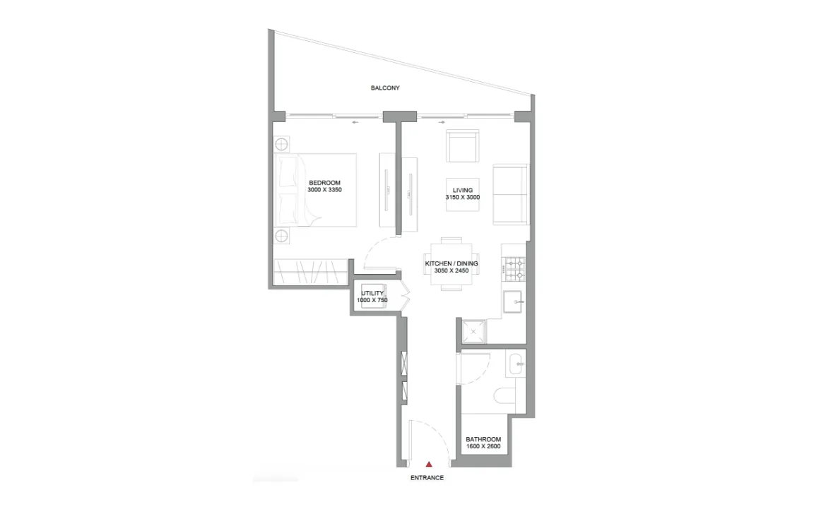 1 Bedroom Apartment (Type B)