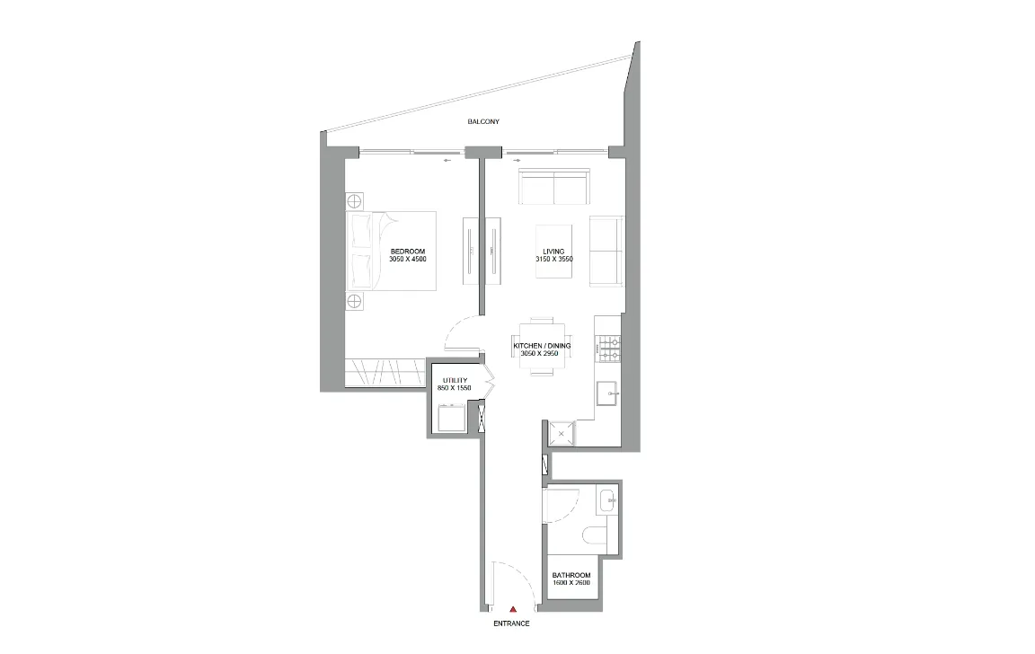1 Bedroom Apartment (Type D)