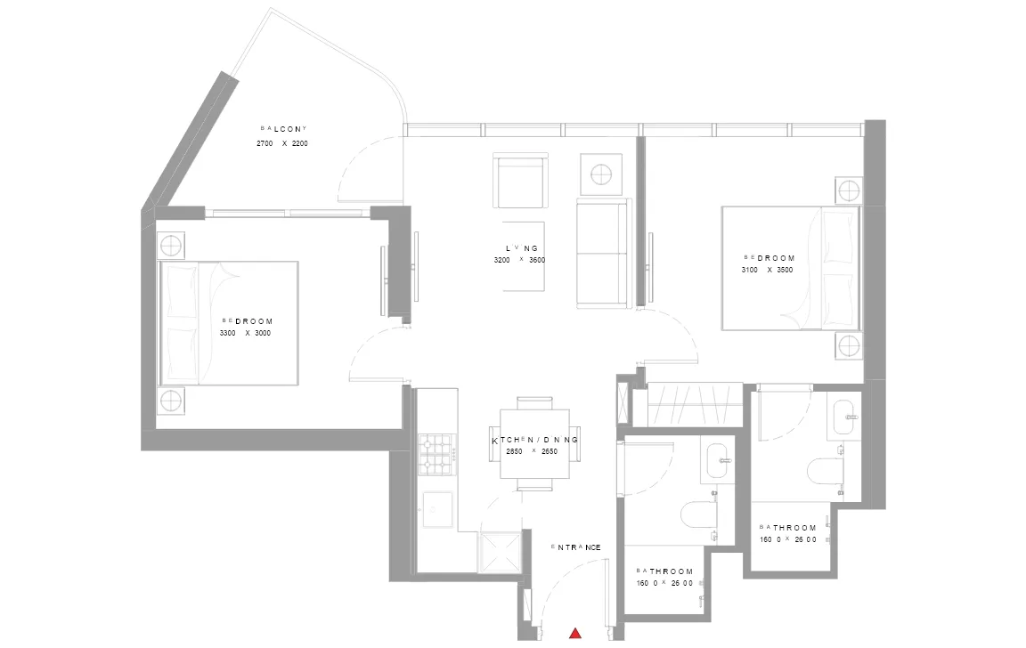 2 Bedroom Apartment (Type A)