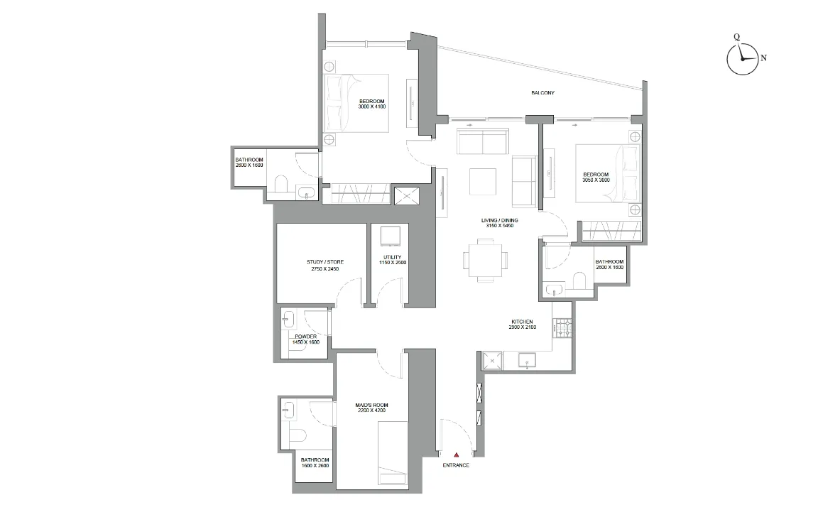 2 Bedroom Apartment (Type A)