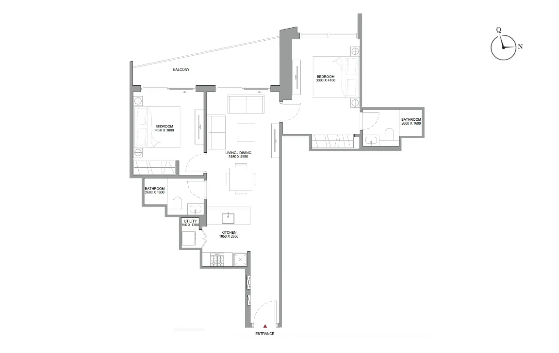 2 Bedroom Apartment (Type C)
