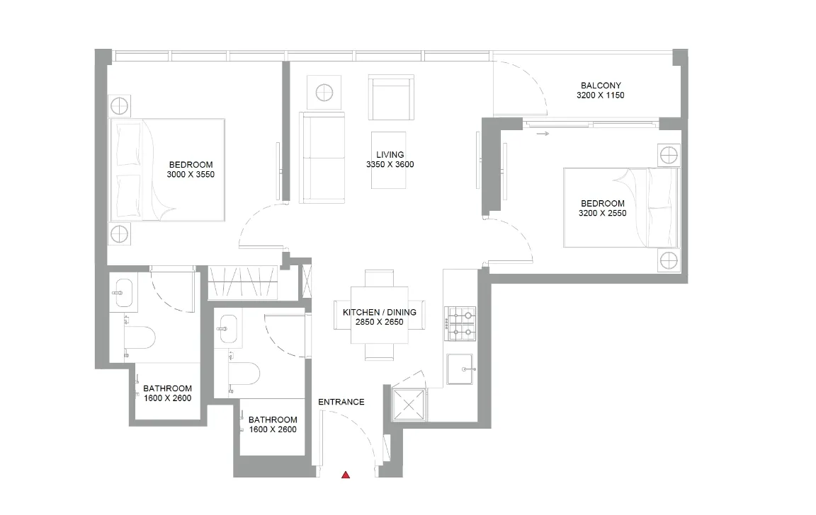 2 BEDROOM (TYPE A)