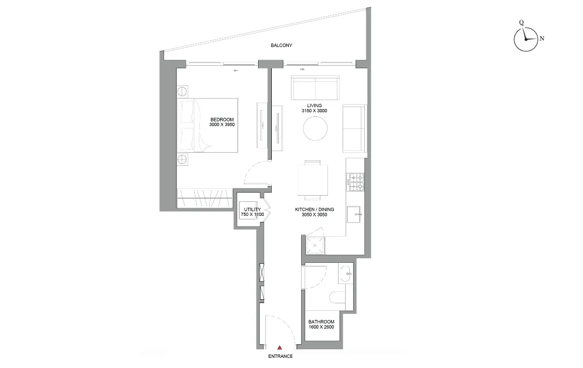1 Bedroom Apartment (Type C)